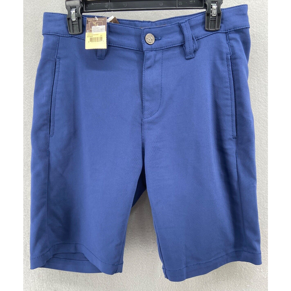 NWT 34 Heritage Shorts Mens Sz 29 Nevada Twill Blue Cobalt Chino Casual Pockets